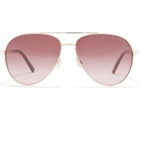 Ted Baker London Pink and Gold Sunglasses